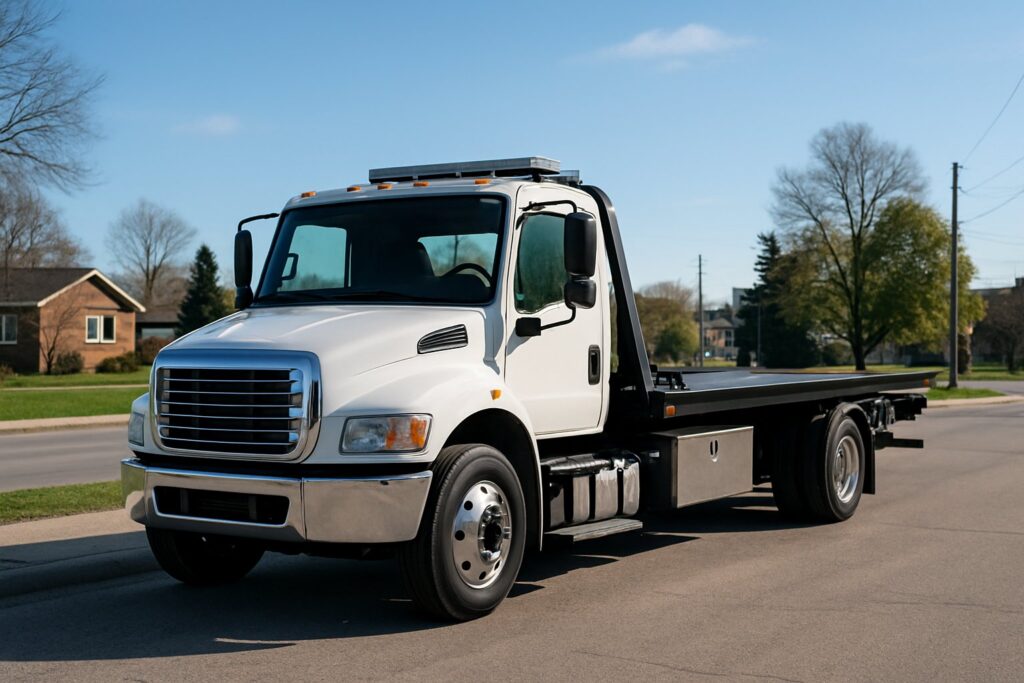 Tow truck providing 24/7 towing service in Cambridge